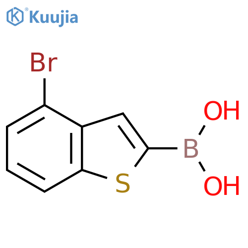(4-BromobenZo[b]thiophen-2-yl)boronic acid structure