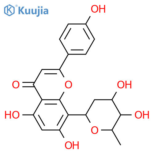 8-C-β-D-Digitoxopyranosyl-4',5,7-trihydroxyflavone; 3'',4''-Diepimer structure