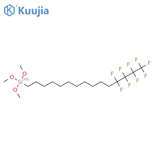 12,12,13,13,14,14,15,15,15-Nonafluoropentadecyltrimethoxysilane structure