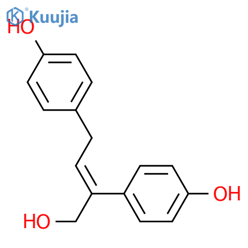 2,4-Bis(4-hydroxyphenyl)-2-buten-1-ol; (E)-form structure