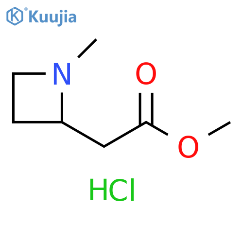 methyl 2-(1-methylazetidin-2-yl)acetate;hydrochloride structure