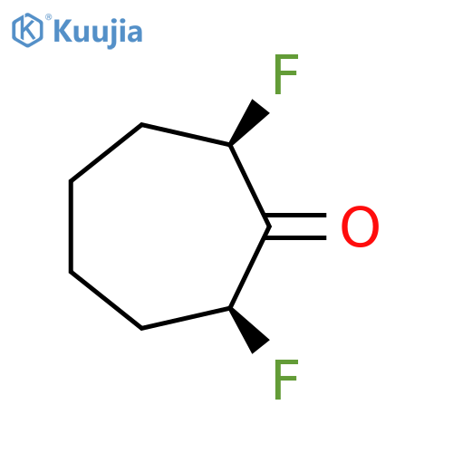 (2R,7S)-2,7-Difluorocycloheptan-1-one structure