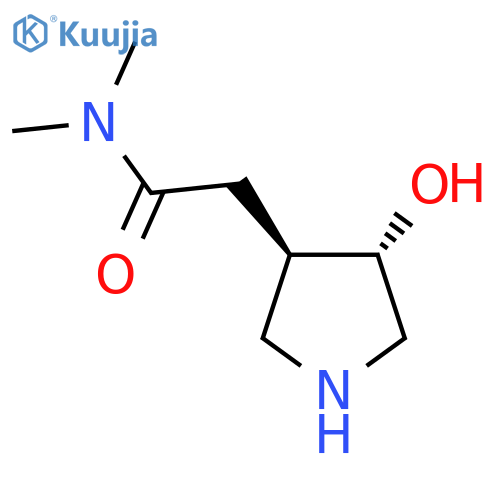 Rac-2-[(3r,4s)-4-hydroxypyrrolidin-3-yl]-n,n-dimethylacetamide structure