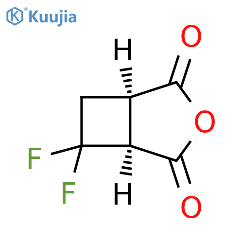 3-Oxabicyclo[3.2.0]heptane-2,4-dione, 6,6-difluoro-, (1R,5S)- structure