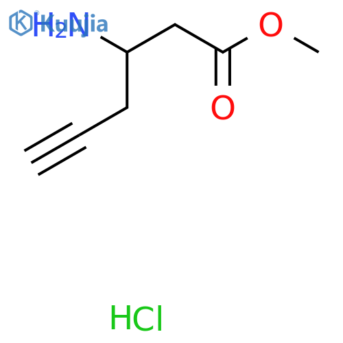 Methyl 3-aminohex-5-ynoate;hydrochloride structure