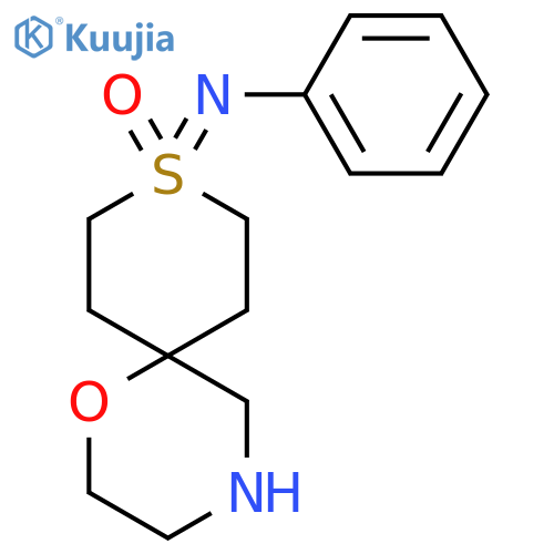 9-(Phenylimino)-1-oxa-9lambda6-thia-4-azaspiro[5.5]undecan-9-one structure
