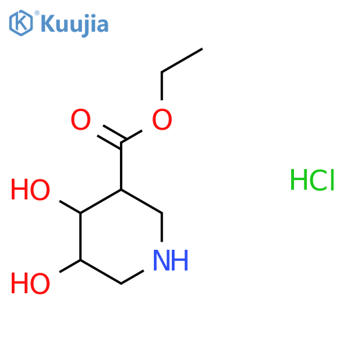 Ethyl 4,5-dihydroxypiperidine-3-carboxylate hydrochloride structure