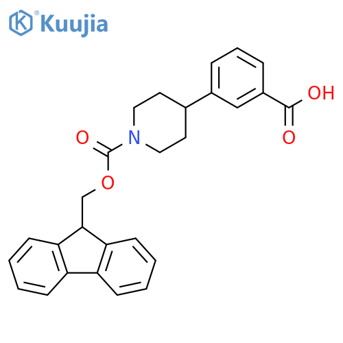 1-(9H-Fluoren-9-ylmethyl) 4-(3-carboxyphenyl)-1-piperidinecarboxylate structure