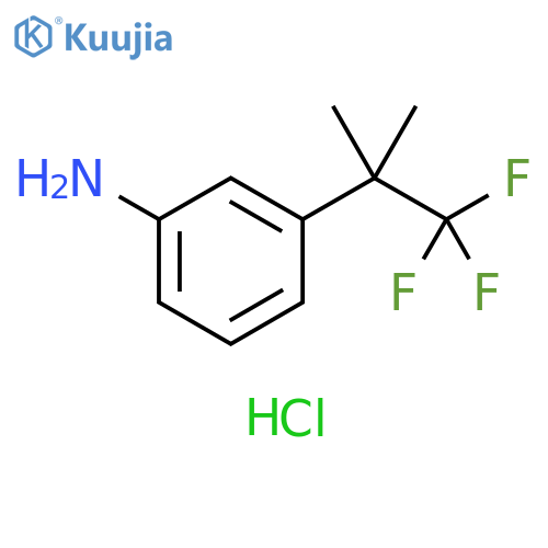 Benzenamine, 3-(2,2,2-trifluoro-1,1-dimethylethyl)-, hydrochloride (1:1) structure