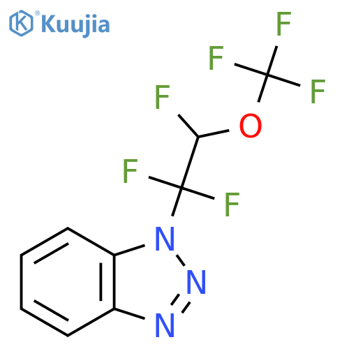 1-[1,1,2-Trifluoro-2-(trifluoromethoxy)ethyl]benzotriazole structure