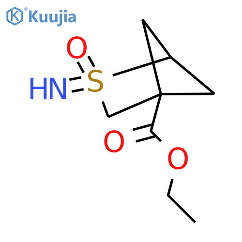 Ethyl 2-imino-2-oxo-2lambda6-thiabicyclo[2.1.1]hexane-4-carboxylate structure