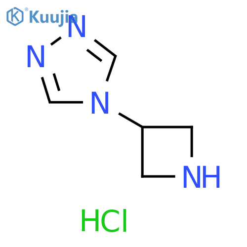 4H-1,2,4-Triazole, 4-(3-azetidinyl)-, hydrochloride (1:2) structure