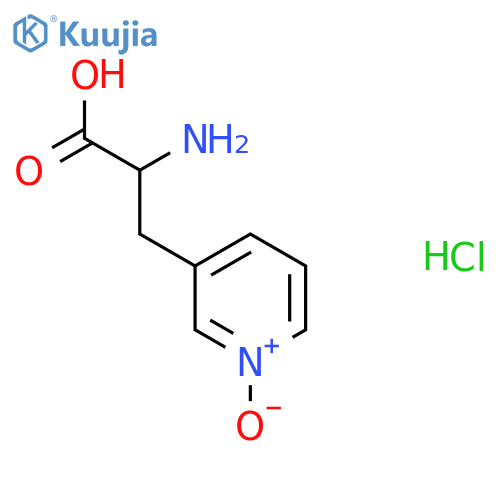 2-Amino-3-(1-oxidopyridin-1-ium-3-yl)propanoic acid;hydrochloride structure