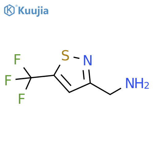 3-Isothiazolemethanamine, 5-(trifluoromethyl)- structure