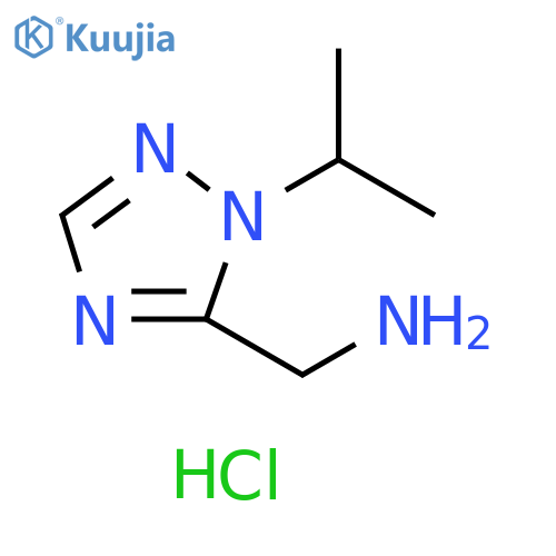 1H-1,2,4-Triazole-5-methanamine, 1-(1-methylethyl)-, hydrochloride (1:1) structure