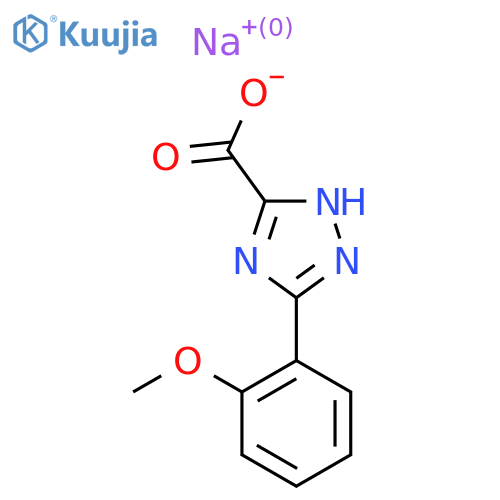 Sodium;3-(2-methoxyphenyl)-1H-1,2,4-triazole-5-carboxylate structure