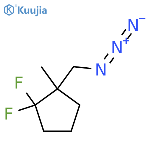 1-(Azidomethyl)-2,2-difluoro-1-methylcyclopentane structure