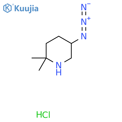 5-Azido-2,2-dimethylpiperidine;hydrochloride structure