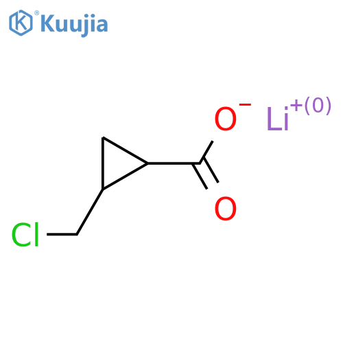 Lithium(1+) ion 2-(chloromethyl)cyclopropane-1-carboxylate structure