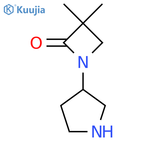 3,3-Dimethyl-1-pyrrolidin-3-ylazetidin-2-one structure