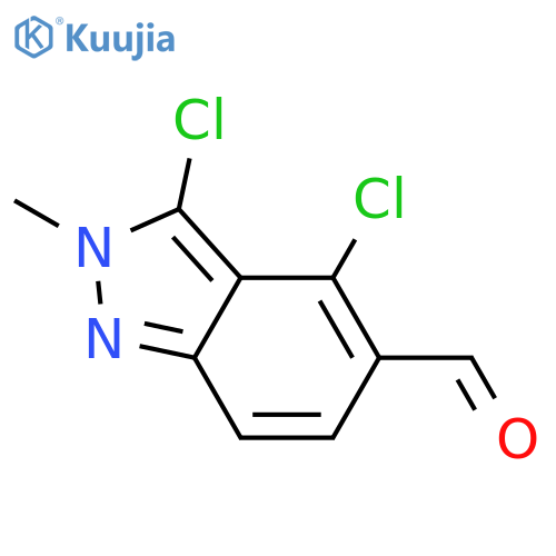 3,4-dichloro-2-methyl-indazole-5-carbaldehyde structure