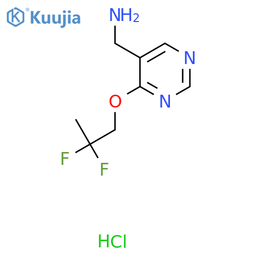 C-[4-(2,2-Difluoro-propoxy)-pyrimidin-5-yl]-methylamine hydrochloride structure