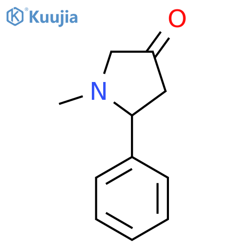 1-Methyl-5-phenylpyrrolidin-3-one structure