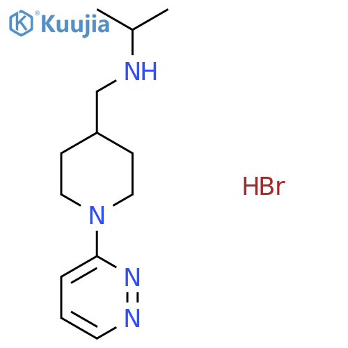 N-[(1-Pyridazin-3-ylpiperidin-4-yl)methyl]propan-2-amine;hydrobromide structure