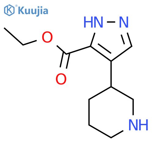 ethyl 4-(piperidin-3-yl)-1H-pyrazole-3-carboxylate structure