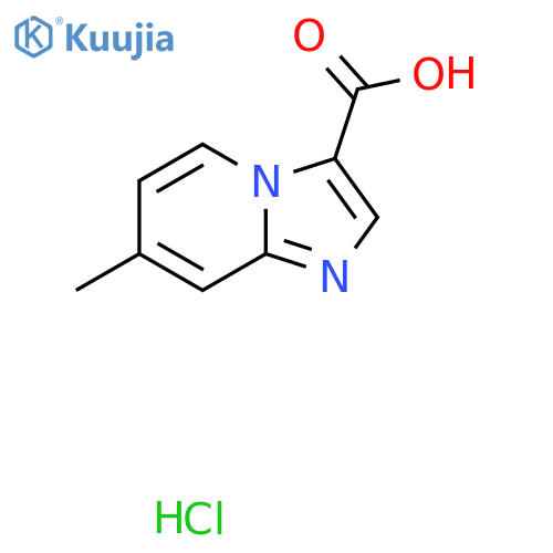 7-Methylimidazo[1,2-a]pyridine-3-carboxylic acid;hydrochloride structure