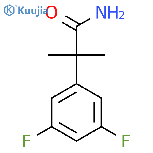 2-(3,5-Difluorophenyl)-2-methylpropanamide structure
