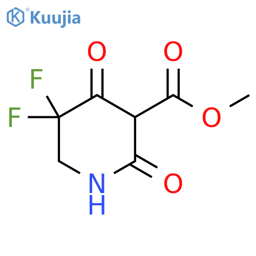 Methyl 5,5-difluoro-2,4-dioxopiperidine-3-carboxylate structure