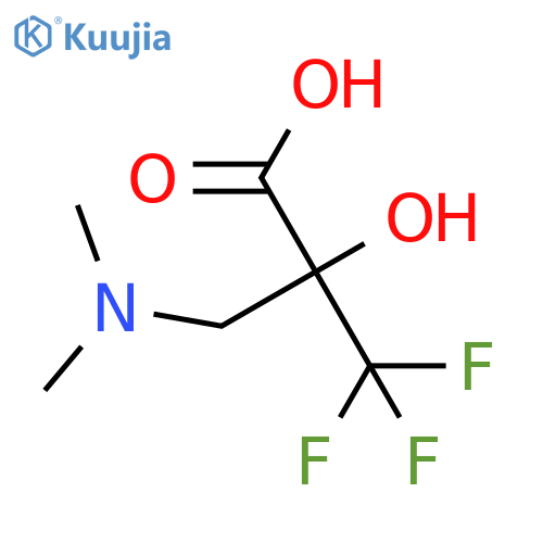 3-(Dimethylamino)-2-hydroxy-2-(trifluoromethyl)propanoic acid structure