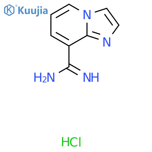 Imidazo[1,2-a]pyridine-8-carboximidamide;hydrochloride structure