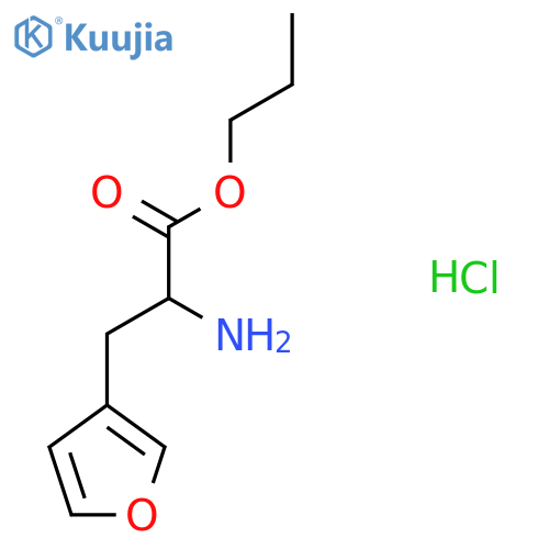 Propyl 2-amino-3-(furan-3-yl)propanoate hydrochloride structure
