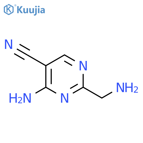 4-Amino-2-(aminomethyl)pyrimidine-5-carbonitrile structure