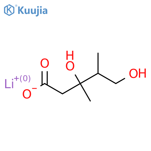 Lithium;3,5-dihydroxy-3,4-dimethylpentanoate structure