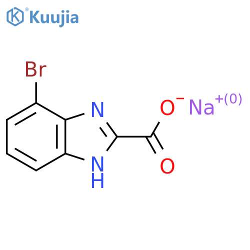 Sodium;4-bromo-1H-benzimidazole-2-carboxylate structure