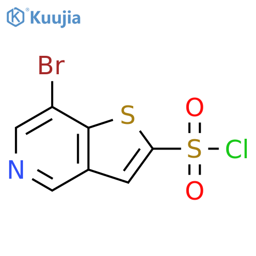 7-Bromothieno[3,2-c]pyridine-2-sulfonyl chloride structure