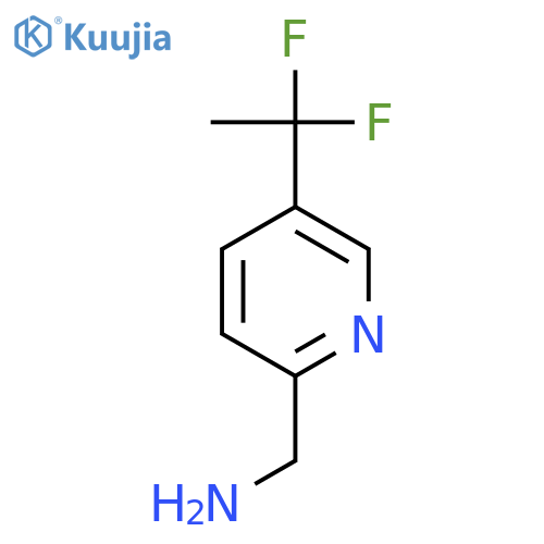 [5-(1,1-Difluoroethyl)pyridin-2-yl]methanamine structure