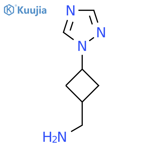 (3-(1H-1,2,4-Triazol-1-yl)cyclobutyl)methanamine structure