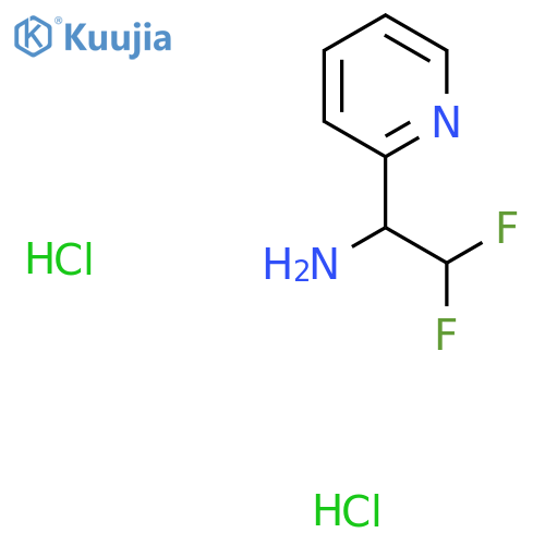 2,2-Difluoro-1-pyridin-2-ylethanamine;dihydrochloride structure