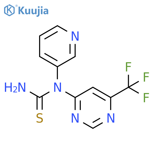 Thiourea, N-3-pyridinyl-N-[6-(trifluoromethyl)-4-pyrimidinyl]- structure