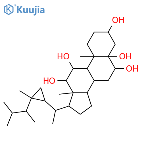 Gorgostane-3,5,6,11,12-pentol; (3β,5α,6β,11α,12α,24R)-form structure