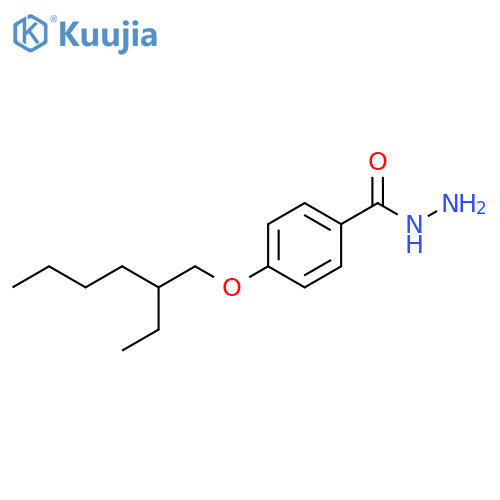 Benzoic acid, 4-[(2-ethylhexyl)oxy]-, hydrazide structure