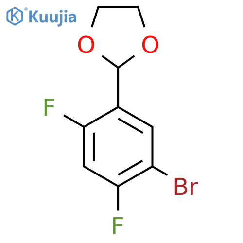 2-(5-Bromo-2,4-difluorophenyl)-1,3-dioxolane structure