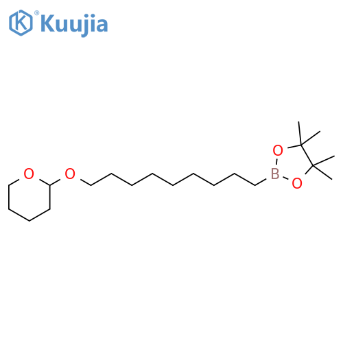 4,4,5,5-Tetramethyl-2-[9-(oxan-2-yloxy)nonyl]-1,3,2-dioxaborolane structure