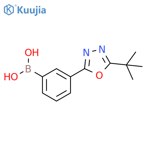 [3-(5-tert-Butyl-1,3,4-oxadiazol-2-yl)phenyl]boronic acid structure
