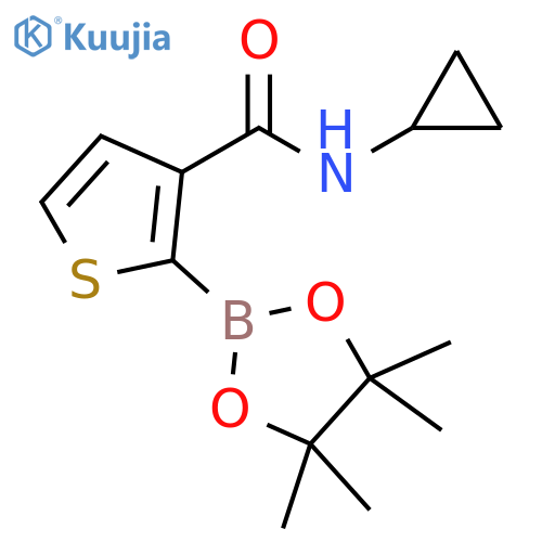 3-(N-Cyclopropylcarbamoyl)thiophene-2-boronic acid pinacol ester structure