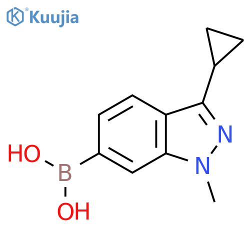 (3-Cyclopropyl-1-methylindazol-6-yl)boronic acid structure